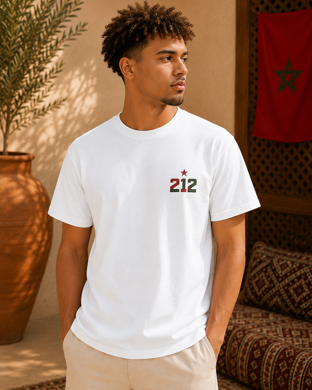 LeBled 212 Morocco Map T-Shirt